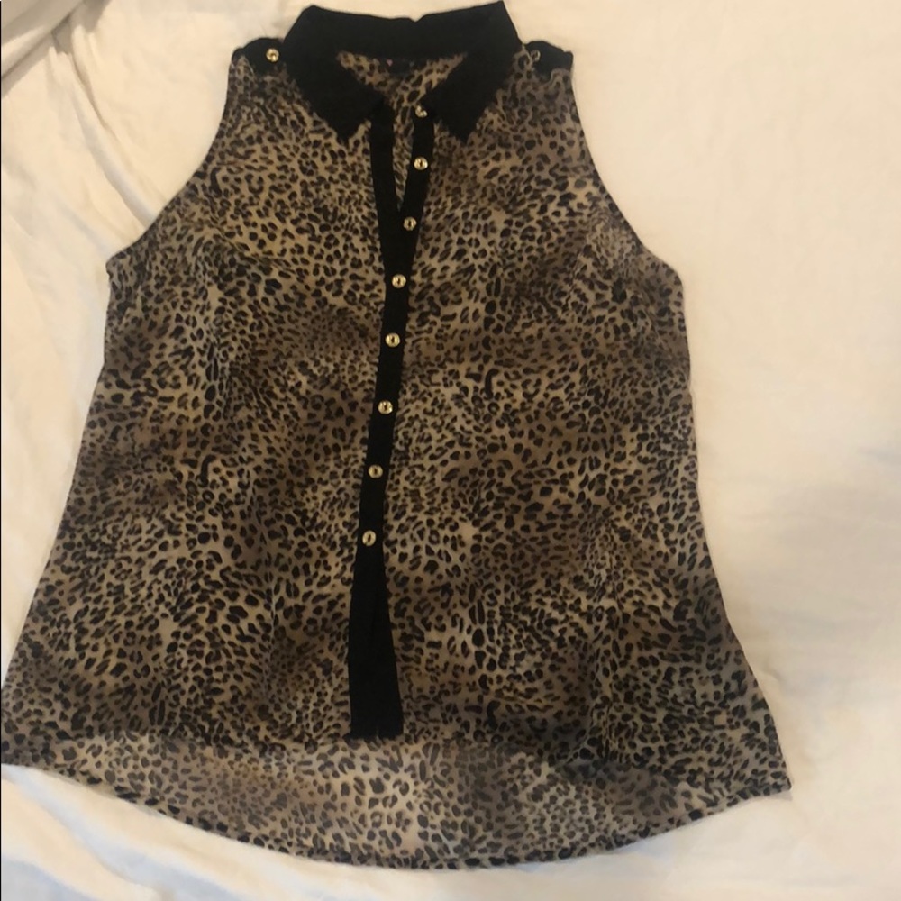 Guess leopard top - sleeveless
